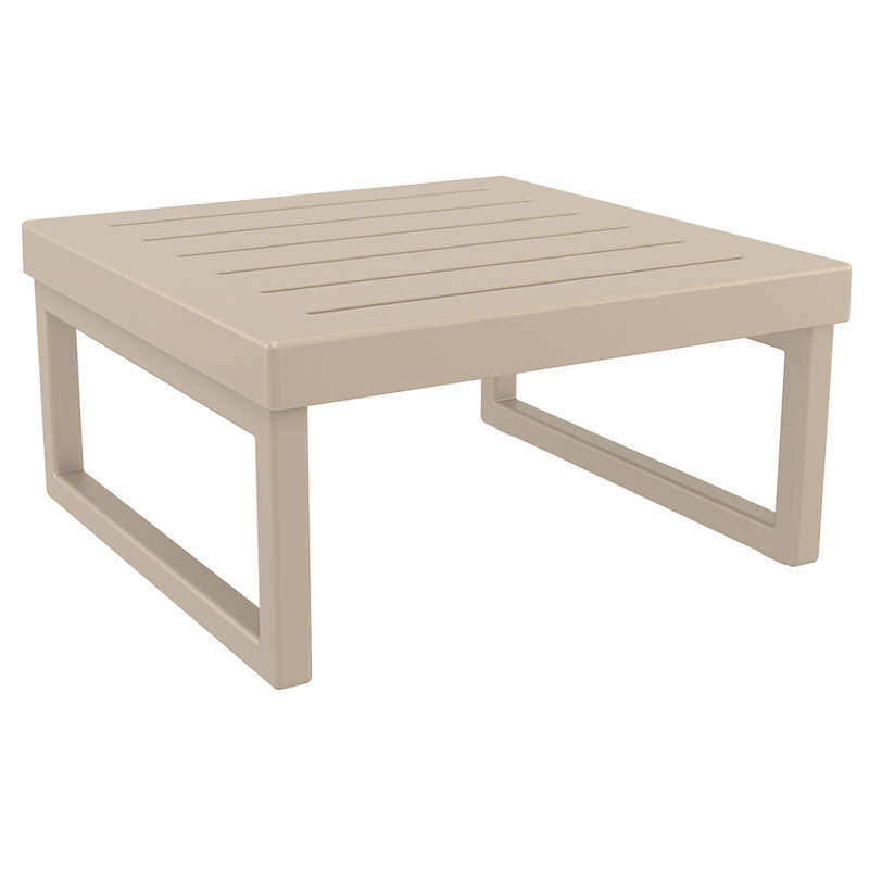 SIESTA MYKONOS ΤΡΑΠΕΖΙ TAUPE 65X65X33εκ. ΠΟΛ/ΝΙΟΥ 65X65X33εκ.20.0435