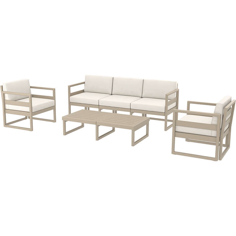 SIESTA MYKONOS SET 3ΘΕΣ.TAUPE ΜΕ ΜΑΞ.(3ΘΕΣ.+2ΠΟΛ.+ΤΡΑΠ 130εκ.) 200X72X75/73X72X75/130X65X33εκ.20.0444 SIESTA MYKONOS SET 3ΘΕΣ.TAUPE ΜΕ ΜΑΞ.(3ΘΕΣ.+2ΠΟΛ.+ΤΡΑΠ 130εκ.) 200X72X75/73X72X75/130X65X33εκ.20.0444