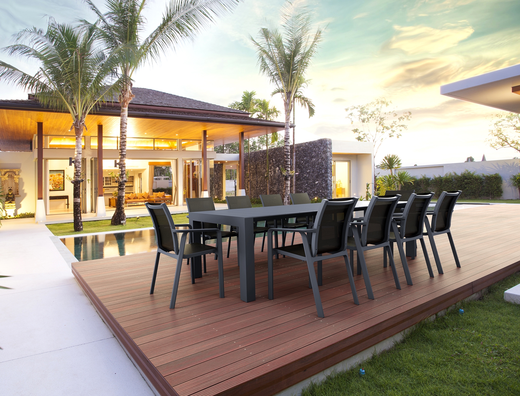 SIESTA Σετ Τραπεζαρίας 11τμχ Vegas Pacific Dark Grey 100X260/300Χ75εκ. 20.9987 SIESTA Σετ Τραπεζαρίας 11τμχ Vegas Pacific Dark Grey 100X260/300Χ75εκ. 20.9987