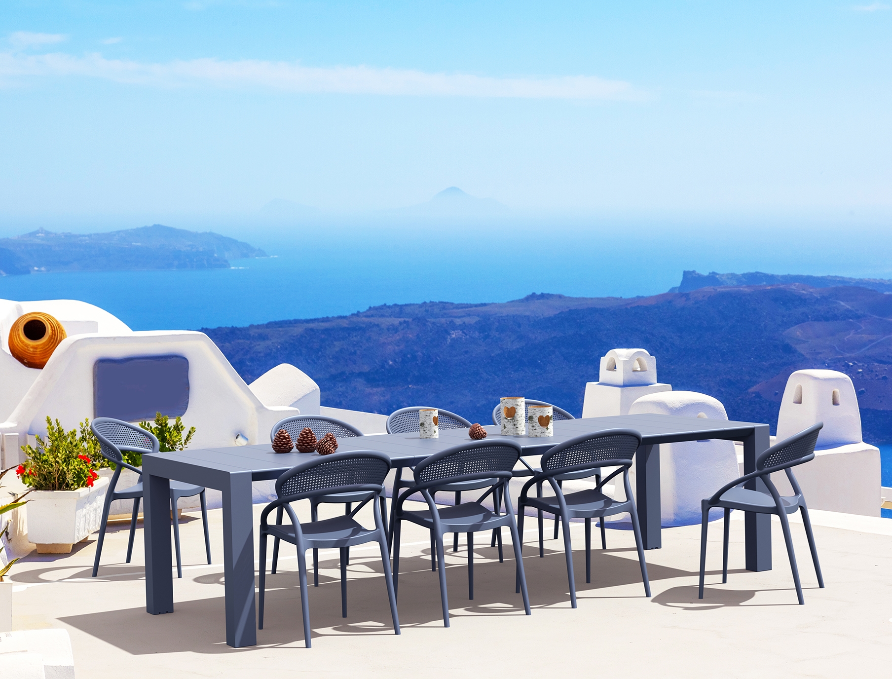 SIESTA Σετ Τραπεζαρίας 9τμχ Vegas Sunset Dark Grey 100X260/300Χ75εκ. 20.9986 SIESTA Σετ Τραπεζαρίας 9τμχ Vegas Sunset Dark Grey 100X260/300Χ75εκ. 20.9986