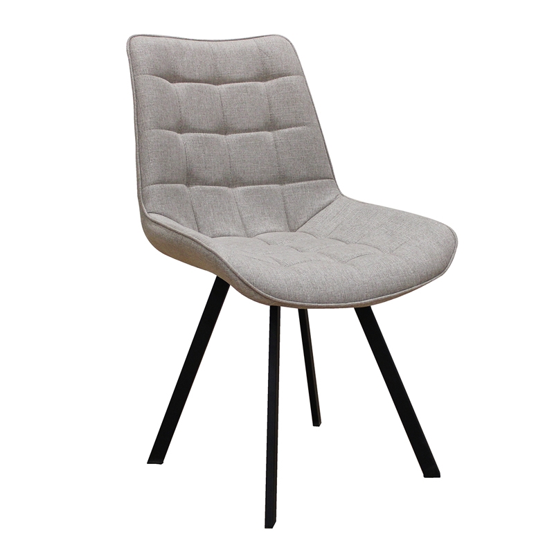 ZITA PLUS Καρέκλα Τραπεζαρίας Μεταλλική 4τμχ Mira Beige Ύφασμα 53x59x46-86εκ. 53X59X46-86εκ.11.1579.S