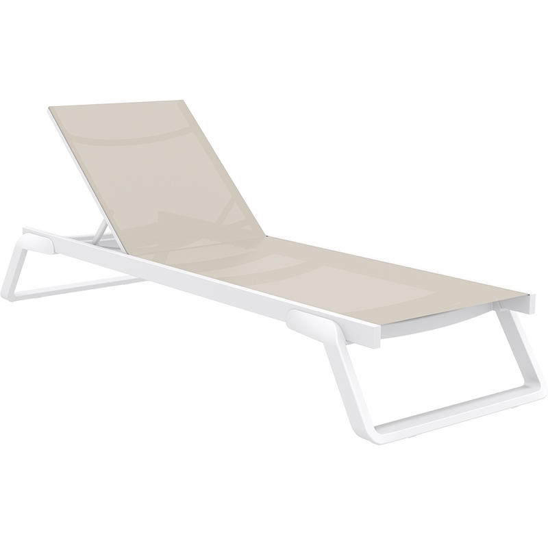 SIESTA TROPIC ΞΑΠΛΩΣΤΡΑ WHITE/TAUPE ΑΛΟΥΜ-ΠΟΛ/ΝΙΟΥ 210X72X31εκ.20.0687 SIESTA TROPIC ΞΑΠΛΩΣΤΡΑ WHITE/TAUPE ΑΛΟΥΜ-ΠΟΛ/ΝΙΟΥ 210X72X31εκ.20.0687