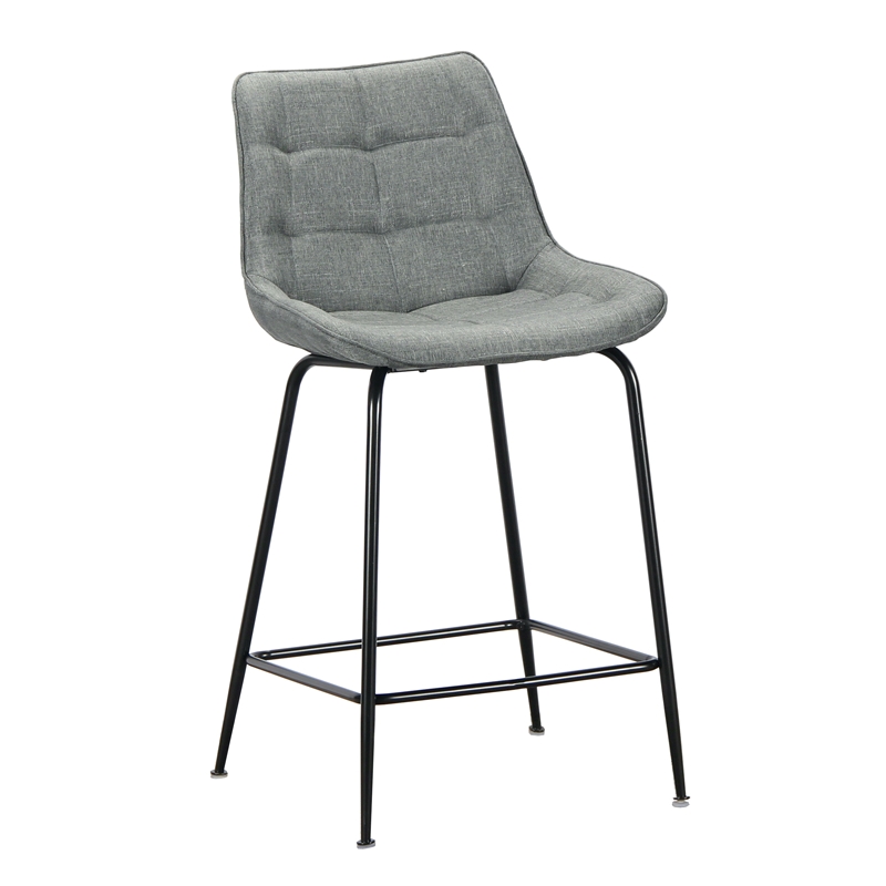ZITA PLUS ERMINA GREY ΥΦΑΣΜΑ(Σ4)62εκ. ΣΚΑΜΠΟ ΜΕΤΑΛΛΙΚΟ 49x49x62-94εκ.43.2755
