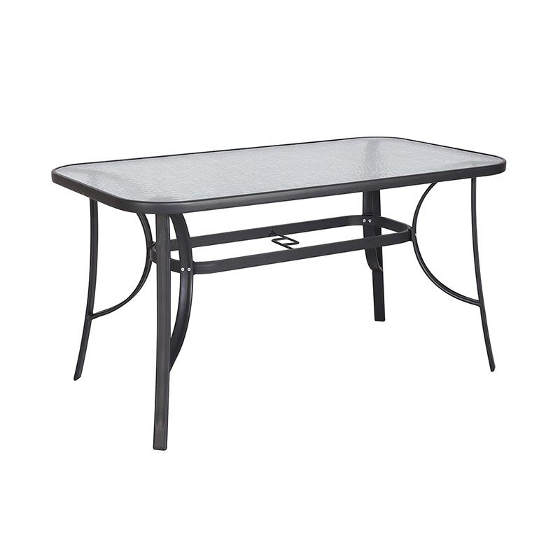 ZITA PLUS DENIM ΑΝΘΡΑΚΙ 120Χ70εκ. ΜΕΤΑΛΛΙΚΟ ΤΡΑΠΕΖΙ 120X70X72εκ. 06.8080