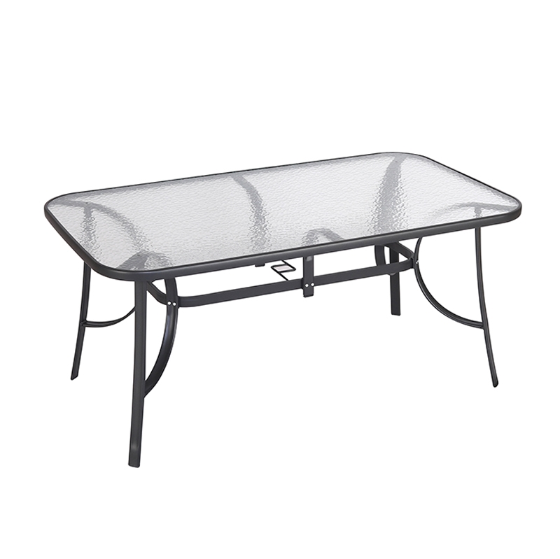 ZITA PLUS DENIM ΑΝΘΡΑΚΙ 160Χ90εκ. ΜΕΤΑΛΛΙΚΟ ΤΡΑΠΕΖΙ 160X90X72εκ. 06.8082