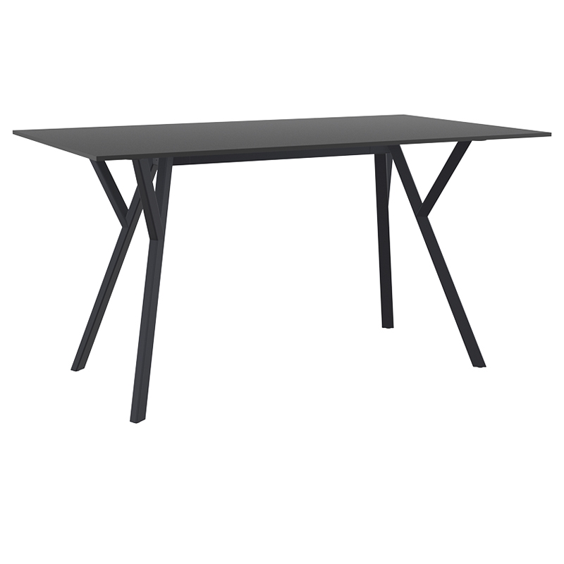 SIESTA MAX ΤΡΑΠΕΖΙ 140X80Χ74εκ. BLACK LAMINATE 12mm 140X80Χ74εκ.20.0827 SIESTA MAX ΤΡΑΠΕΖΙ 140X80Χ74εκ. BLACK LAMINATE 12mm 140X80Χ74εκ.20.0827
