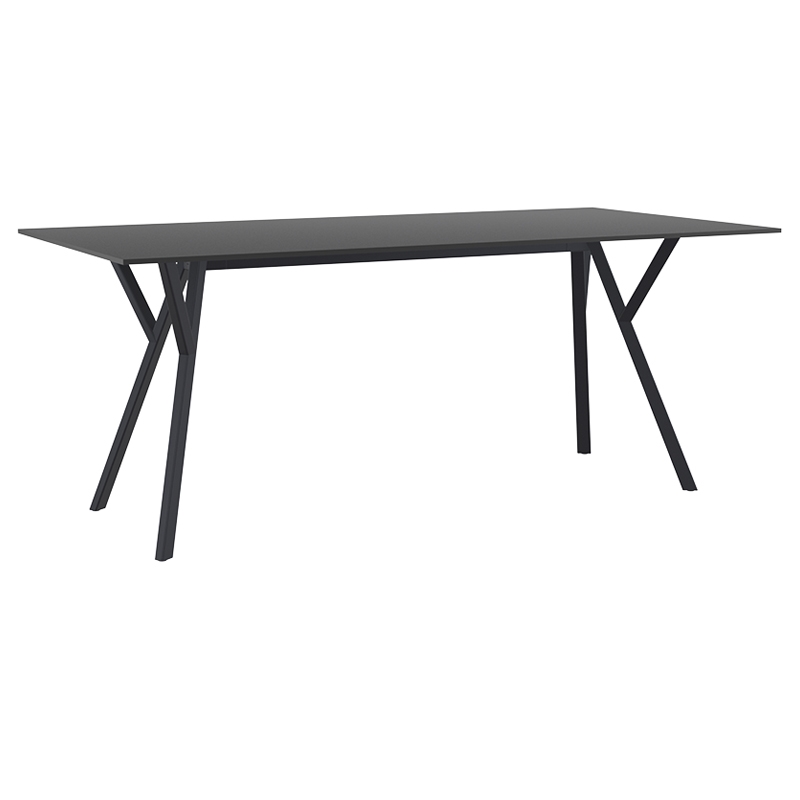 SIESTA MAX ΤΡΑΠΕΖΙ 180X90Χ74εκ. BLACK LAMINATE 12mm 180X90Χ74εκ.20.0829 SIESTA MAX ΤΡΑΠΕΖΙ 180X90Χ74εκ. BLACK LAMINATE 12mm 180X90Χ74εκ.20.0829