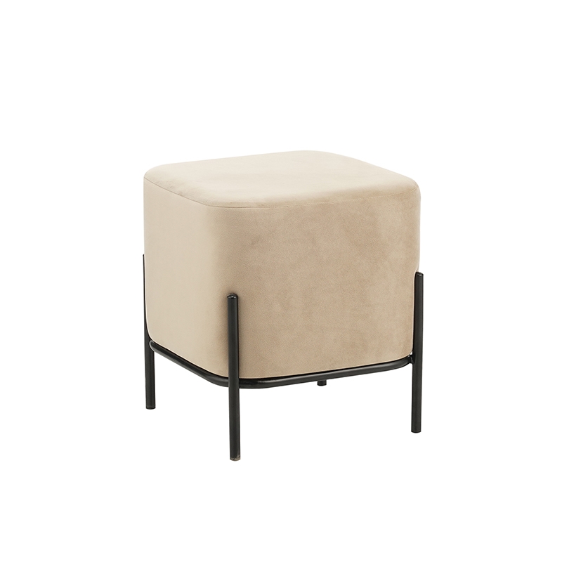 ZITA PLUS BELLA/S ΣΚΑΜΠΟ BEIGE VELVET ΥΦΑΣΜΑ 36X36Χ38εκ. 36X36Χ38εκ.40.0145