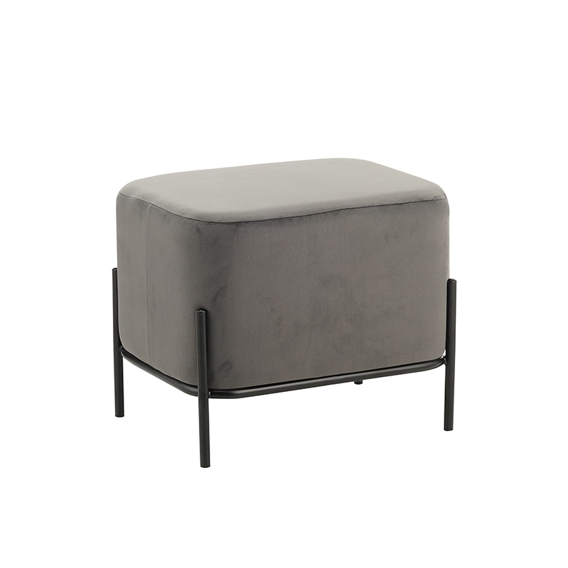 ZITA PLUS BELLA/L ΣΚΑΜΠΟ GREY VELVET ΥΦΑΣΜΑ 48X37Χ39εκ. 48X37Χ39εκ.40.0146