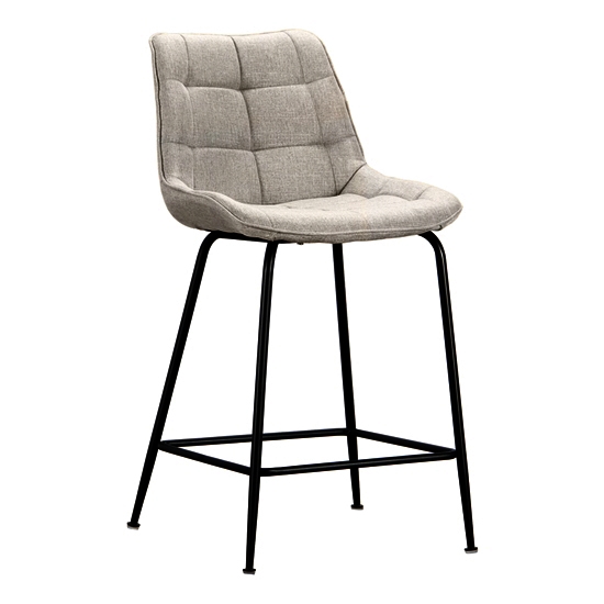 ZITA PLUS ERMINA BEIGE ΥΦΑΣΜΑ(Σ4)62εκ. ΣΚΑΜΠΟ ΜΕΤΑΛΛΙΚΟ 49X49X62-94εκ.43.2753