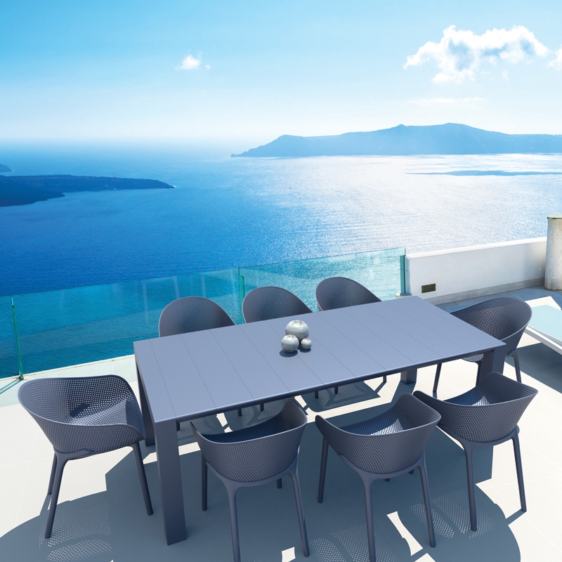 SIESTA Σετ Τραπεζαρίας 9τμχ Vegas Sky Dark Grey 100X180/220Χ75εκ. 20.9994 SIESTA Σετ Τραπεζαρίας 9τμχ Vegas Sky Dark Grey 100X180/220Χ75εκ. 20.9994