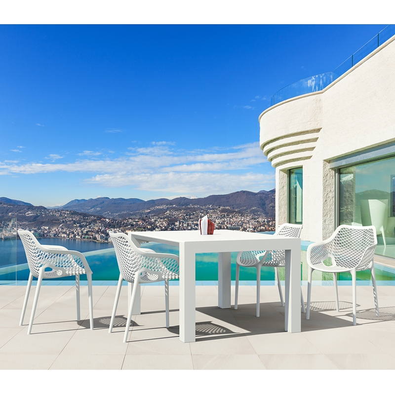 SIESTA Σετ Τραπεζαρίας 5τμχ Vegas Air XL White 100X100/140Χ75εκ. 20.9977 SIESTA Σετ Τραπεζαρίας 5τμχ Vegas Air XL White 100X100/140Χ75εκ. 20.9977