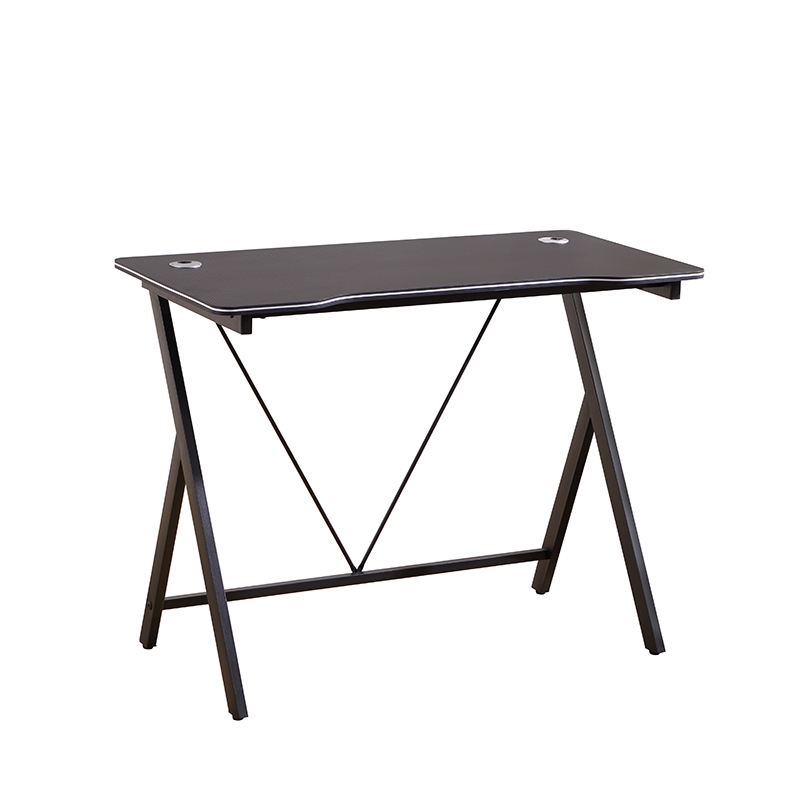 ZITA PLUS ΓΡΑΦΕΙΟ 100X50X75εκ.ΜΑΥΡΟ MDF/ΜΑΥΡΟ ΜΕΤΑΛΛΙΚΟ 100X50X75εκ.12.0063