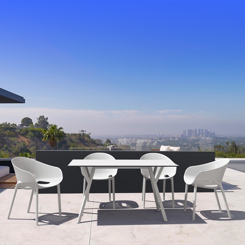SIESTA Σετ Τραπεζαρίας 5τμχ Max Sky Pro White 140X80Χ74εκ. 20.9924 SIESTA Σετ Τραπεζαρίας 5τμχ Max Sky Pro White 140X80Χ74εκ. 20.9924