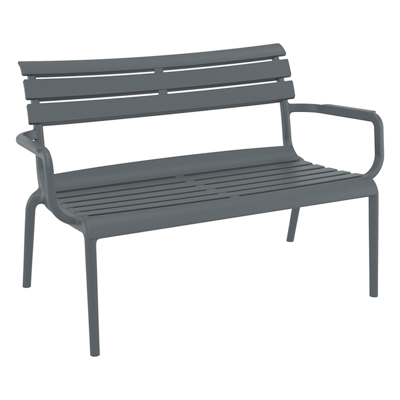 SIESTA PARIS ΚΑΝΑΠΕΣ DARK GREY 116X70X75εκ. ΠΟΛ/ΝΙΟΥ 116X70X75εκ.20.0857