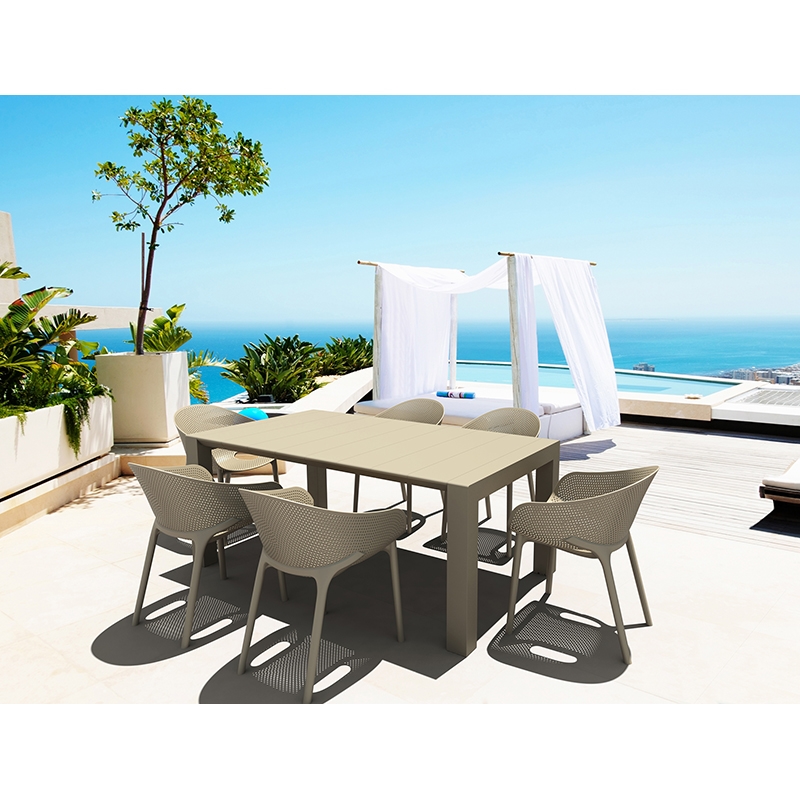 SIESTA Σετ Τραπεζαρίας 7τμχ Vegas Sky Pro Taupe 100X180/220Χ75εκ. 20.9971 SIESTA Σετ Τραπεζαρίας 7τμχ Vegas Sky Pro Taupe 100X180/220Χ75εκ. 20.9971