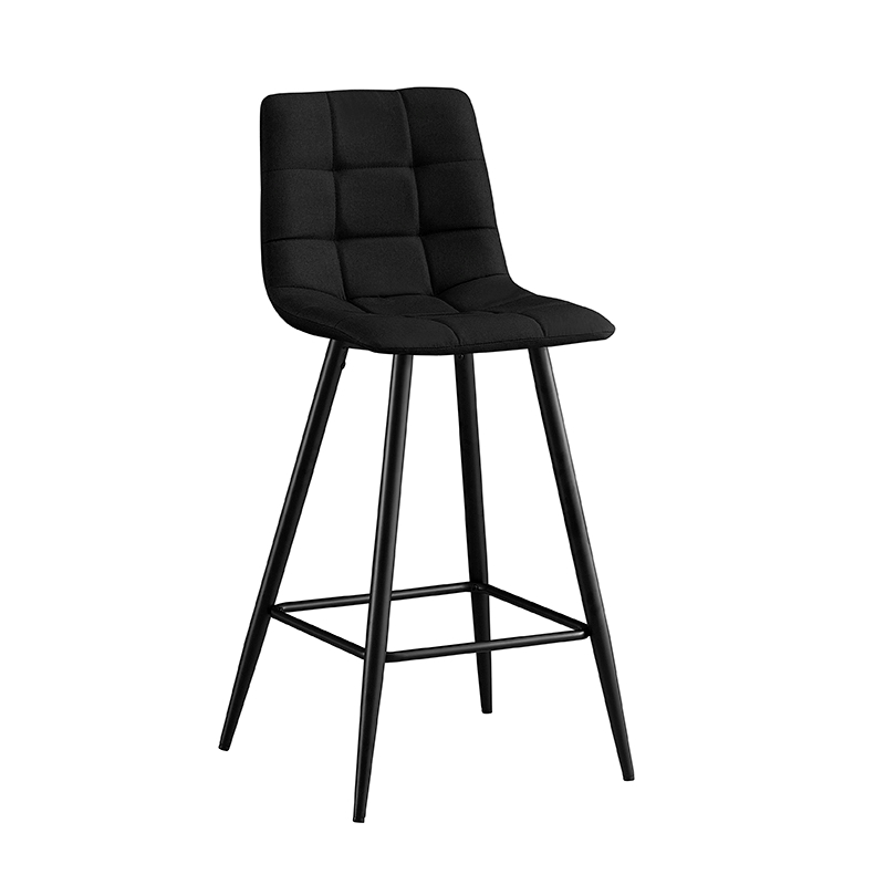 ZITA PLUS NORA ΜΑΥΡΟ ΥΦΑΣΜΑ(Σ4)63εκ. ΣΚΑΜΠΟ ΜΕΤΑΛΛΙΚΟ 47X49X63-104εκ.43.1368