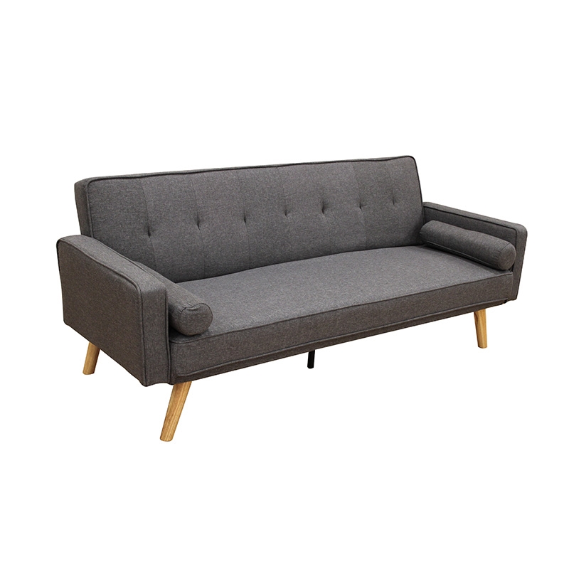 ZITA PLUS RONY GREY ΥΦΑΣΜΑ ΚΑΝΑΠΕΣ-ΚΡΕΒΑΤΙ 179X80εκ. ΚΑΝΑΠΕΣ 179Χ80Χ75εκ.- ΚΡΕΒΑΤΙ 161Χ94Χ38εκ.40.0080