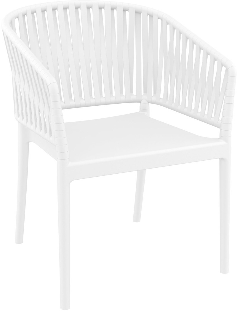 SIESTA PORTOFINO WHITE ΠΟΛΥΘΡΟΝΑ ΠΟΛ/ΝΙΟΥ 58X58X80εκ.20.0870