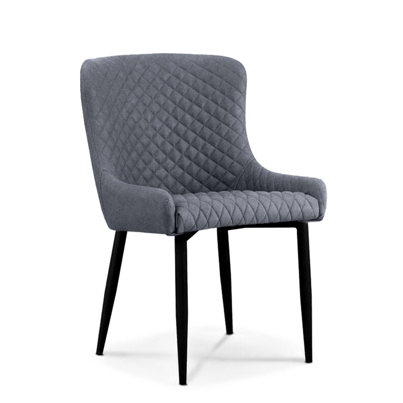 ZITA PLUS Καρέκλα Τραπεζαρίας Μεταλλική 2τμχ Lion Grey Ύφασμα 48x55x50-86εκ. 48X55X50-86εκ.11.1610.S