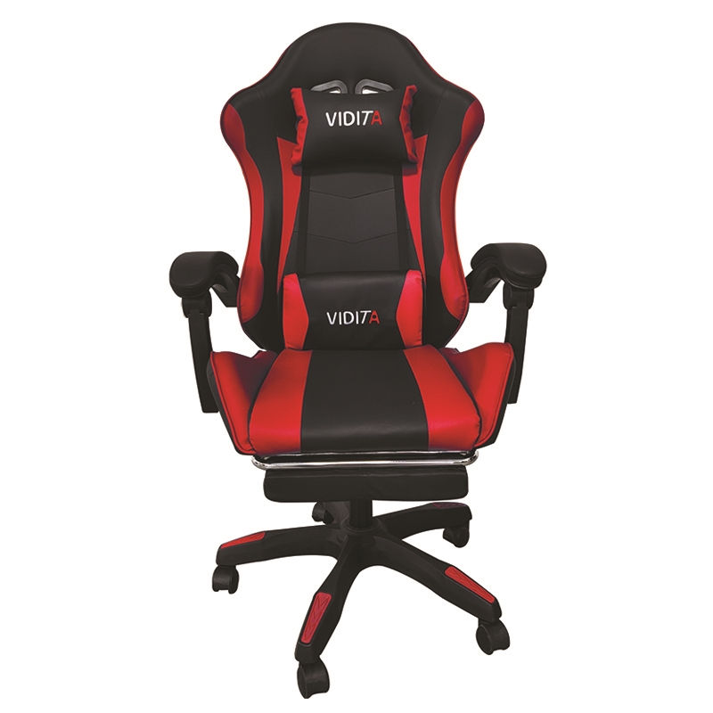 ZITA PLUS A6060 ΜΑΥΡΟ/ΚΟΚΚΙΝΟ ΠΟΛΥΘΡΟΝΑ GAMING/ΜΕ ΥΠΟΠΟΔΙΟ 64X62X113-121εκ.01.0292