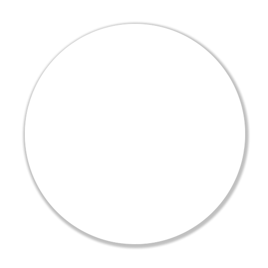 ZITA PLUS HPL Φ69 ΕΠΙΦΑΝΕΙΑ WHITE 12mm Φ69εκ.13.0612