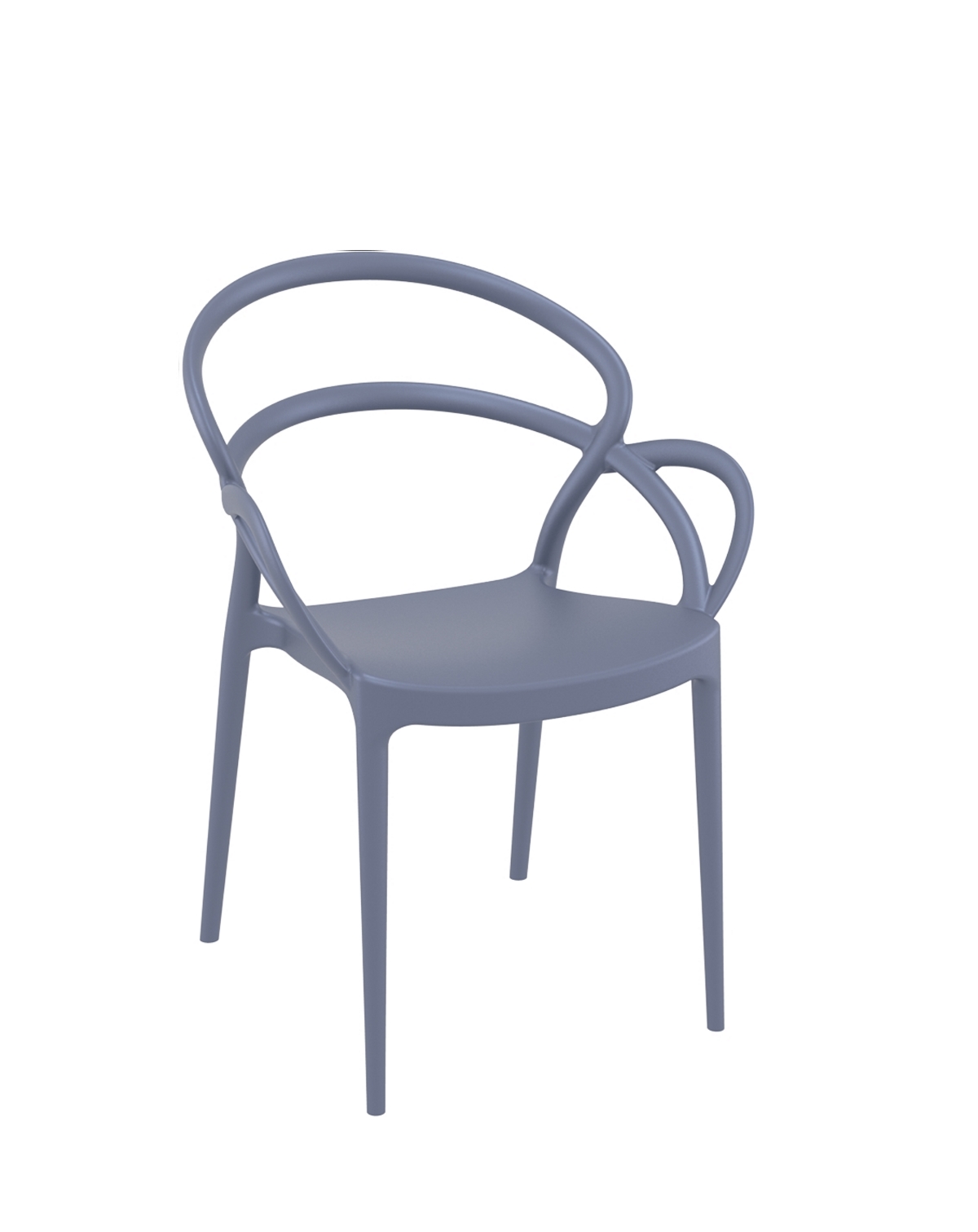 Siesta   Mila/PL* Armchair Dark Grey  metax-01-00-2523 διάστ.56.0000 x 57.0000 x 82.0000