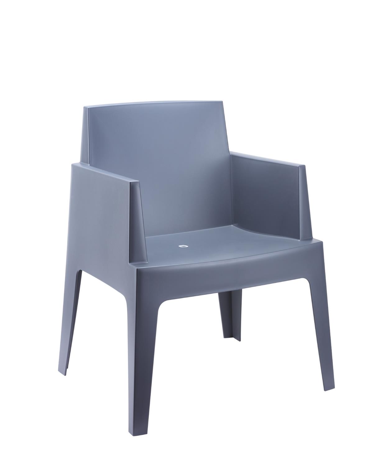 Siesta Box/P* Armchair Dark Grey metax-01-00-2543 διάστ.58.0000 x 65.0000 x 80.0000 Siesta Box/P* Armchair Dark Grey metax-01-00-2543 διάστ.58.0000 x 65.0000 x 80.0000