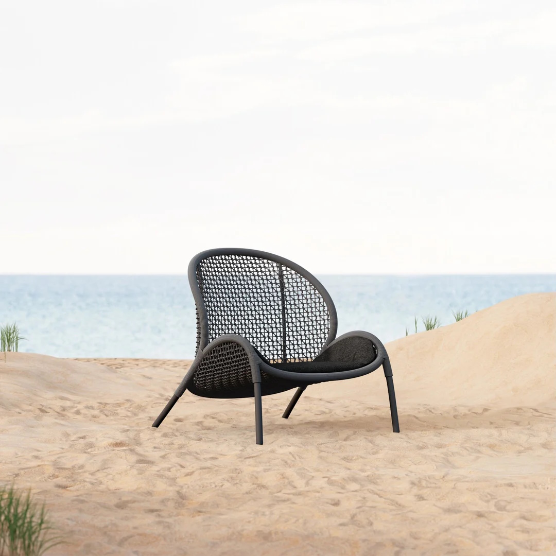 Azzurro Living   Dune/L-Anthracite Lounge Chair  metax-01-00-2803 διάστ.80.0000 x 95.0000 x 89.0000