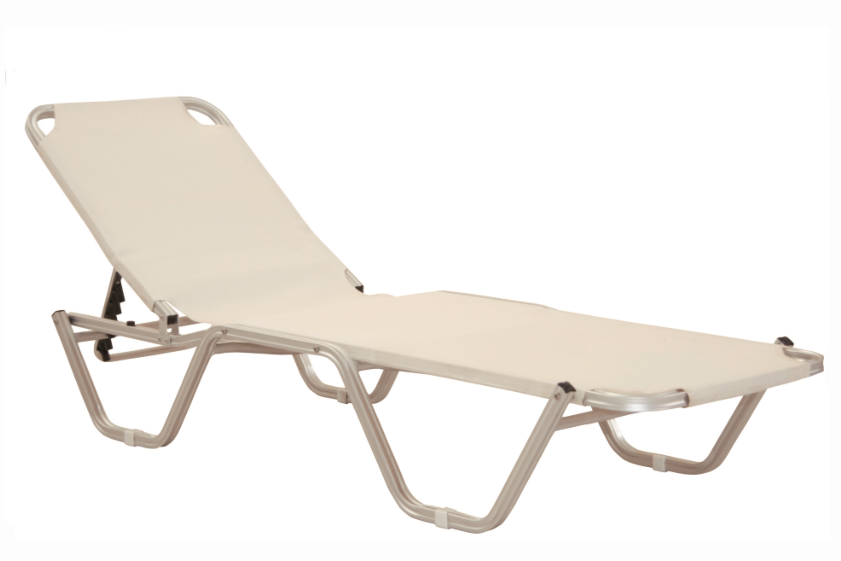 Metaxakis   Sun-Lounger Florida/K white/brown*  metax-01-03-233 διάστ.195.0000 x 60.0000 x 29.0000