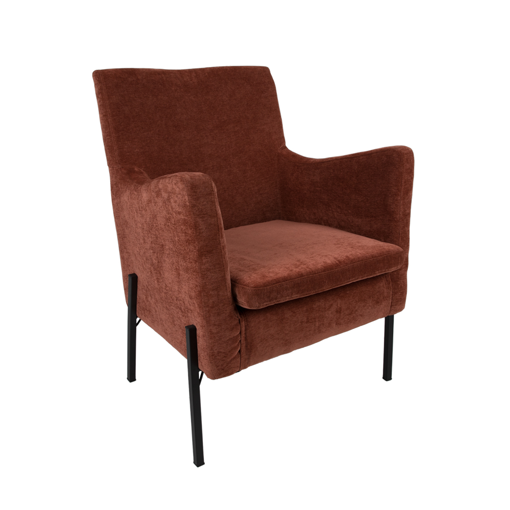 BRAND ΠΟΛΥΘΡΟΝΑ RUST RED 73x69,5xH90cm 01-2178