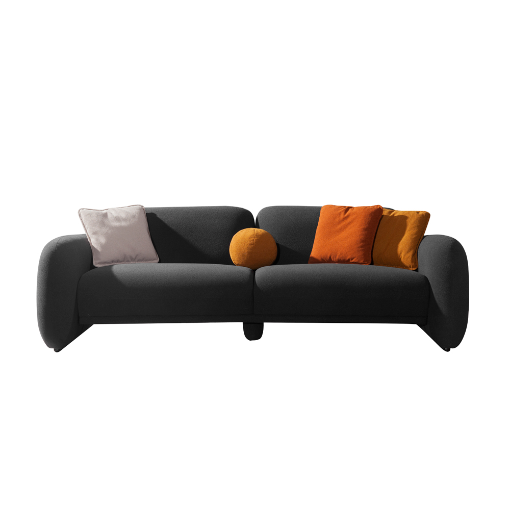 Liberta PUFFY ΚΑΝΑΠΕΣ 3ΘΕΣΙΟΣ ΓΚΡΙ ΣΚΟΥΡΟ 240x110xH85cm 240x110xH85cm 01-3094