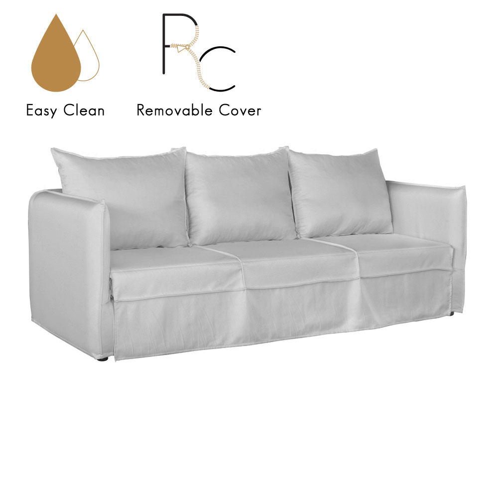 Liberta ISLAND ΚΑΝΑΠΕΣ 3ΘΕΣΙΟΣ ΜΕ ΑΠΟΣΥΡΟΜΕΝΟ ΥΦΑΣΜΑ ΚΑΙ ΜΗΧΑΝΙΣΜΟ ΜΕ ΣΤΡΩΜΑ ΓΚΡΙ ΑΝΟΙΧΤΟ POLO1321 230x90xH76cm 230x90xH76cm 01-3420