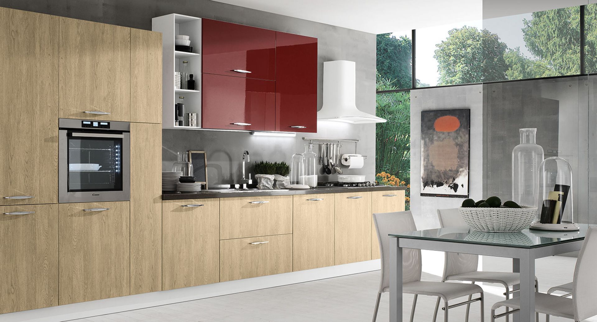 Intrahome Σύνθεση Έπιπλο Κουζίνα Κόκκινο/Δρύς 03-555621 χρώματος βακελιτης Kαπλαμάς με blum μεντεσεδες και συρτάρια 8 ΜΕΤΡΑ ΤΡΕΧΟΝ 03-555621 Intrahome Σύνθεση Έπιπλο Κουζίνα Κόκκινο/Δρύς 03-555621 χρώματος βακελιτης Kαπλαμάς με blum μεντεσεδες και συρτάρια 8 ΜΕΤΡΑ ΤΡΕΧΟΝ 03-555621
