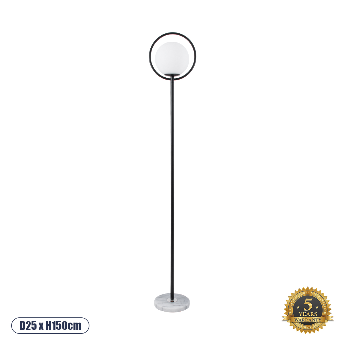 01540 GloboStar® VERSAILLES 01540 Μοντέρνο Επιδαπέδιο Φωτιστικό Μονόφωτο 1 x E27 IP20 Μαύρο Αλουμίνιο, Λευκό Γυαλί με Γκρι Μάρμαρο – Μ25 x Π25 x Υ150cm 01540 GloboStar® VERSAILLES 01540 Μοντέρνο Επιδαπέδιο Φωτιστικό Μονόφωτο 1 x E27 IP20 Μαύρο Αλουμίνιο, Λευκό Γυαλί με Γκρι Μάρμαρο – Μ25 x Π25 x Υ150cm
