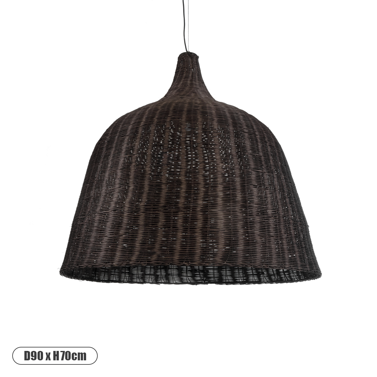 01569 GloboStar® BAHAMAS 01569 Boho Κρεμαστό Φωτιστικό Καμπάνα Μονόφωτο 1 x E27 IP20 Καφέ Ξύλο – Μ90 x Π90 x Y90cm 01569 GloboStar® BAHAMAS 01569 Boho Κρεμαστό Φωτιστικό Καμπάνα Μονόφωτο 1 x E27 IP20 Καφέ Ξύλο – Μ90 x Π90 x Y90cm