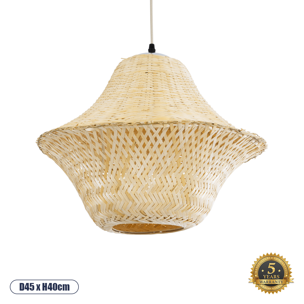 01737 GloboStar® JUNIPER 01737 Boho Κρεμαστό Φωτιστικό Πλέγμα Μονόφωτο 1 x E27 IP20 Μπεζ Ξύλο – Μ45 x Π45 x Υ40cm 01737 GloboStar® JUNIPER 01737 Boho Κρεμαστό Φωτιστικό Πλέγμα Μονόφωτο 1 x E27 IP20 Μπεζ Ξύλο – Μ45 x Π45 x Υ40cm