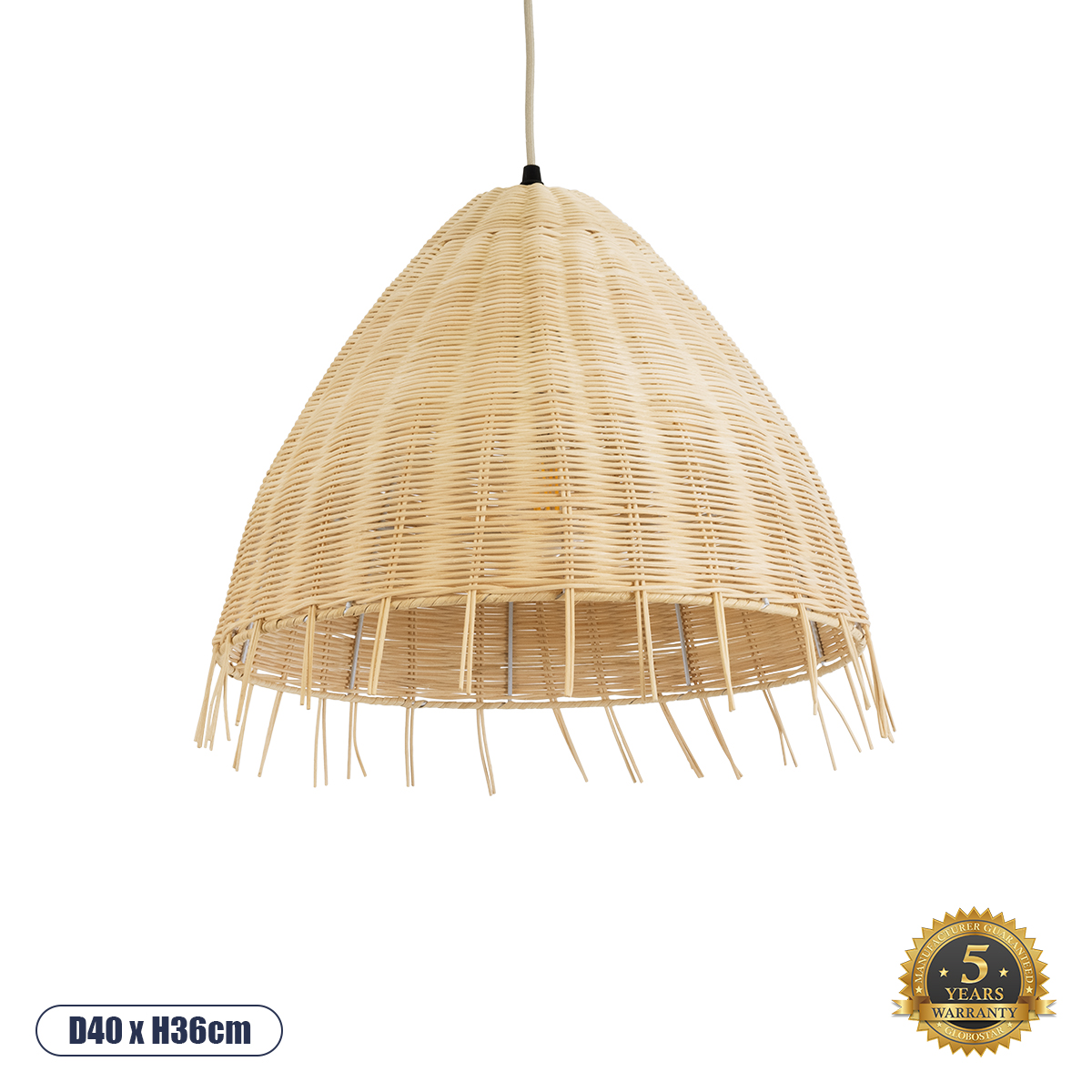 01742 GloboStar® AQUATIC 01742 Boho Κρεμαστό Φωτιστικό Καμπάνα Μονόφωτο 1 x E27 IP20 Μπεζ Ξύλο – Μ40 x Π40 x Υ36cm 01742 GloboStar® AQUATIC 01742 Boho Κρεμαστό Φωτιστικό Καμπάνα Μονόφωτο 1 x E27 IP20 Μπεζ Ξύλο – Μ40 x Π40 x Υ36cm