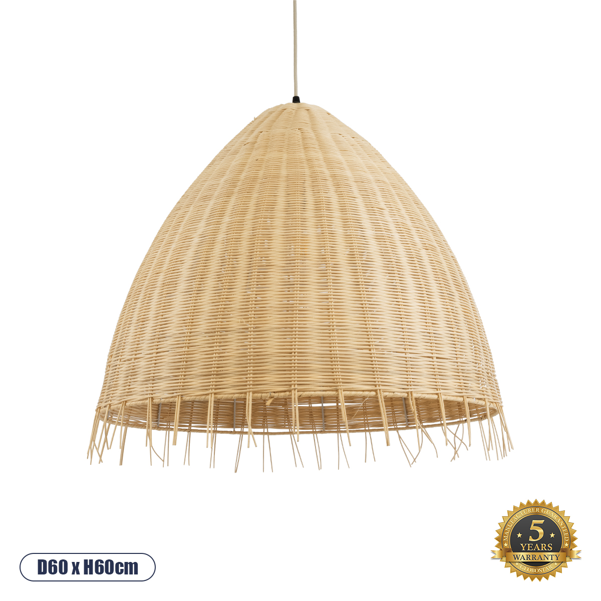 01743 GloboStar® AQUATIC 01743 Boho Κρεμαστό Φωτιστικό Καμπάνα Μονόφωτο 1 x E27 IP20 Μπεζ Ξύλο – Μ60 x Π60 x Υ60cm 01743 GloboStar® AQUATIC 01743 Boho Κρεμαστό Φωτιστικό Καμπάνα Μονόφωτο 1 x E27 IP20 Μπεζ Ξύλο – Μ60 x Π60 x Υ60cm