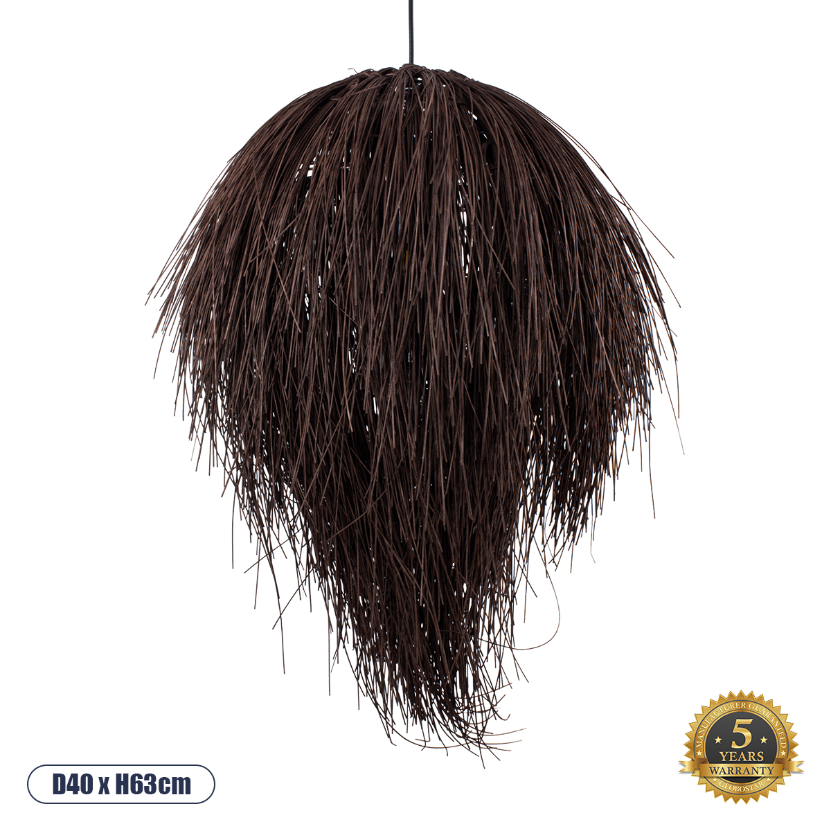 01750 GloboStar® ARCHIPELAGO 01750 Boho Κρεμαστό Φωτιστικό Πλέγμα Μονόφωτο 1 x E27 IP20 Καφέ Ξύλο – Μ40 x Π40 x Υ63cm 01750 GloboStar® ARCHIPELAGO 01750 Boho Κρεμαστό Φωτιστικό Πλέγμα Μονόφωτο 1 x E27 IP20 Καφέ Ξύλο – Μ40 x Π40 x Υ63cm