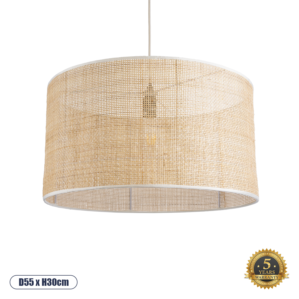 01822 GloboStar® YOTTO 01822 Boho Κρεμαστό Φωτιστικό Καπέλο Μονόφωτο 1 x E27 IP20 Μπεζ Ξύλο – Μ55 x Π55 x Y30cm 01822 GloboStar® YOTTO 01822 Boho Κρεμαστό Φωτιστικό Καπέλο Μονόφωτο 1 x E27 IP20 Μπεζ Ξύλο – Μ55 x Π55 x Y30cm
