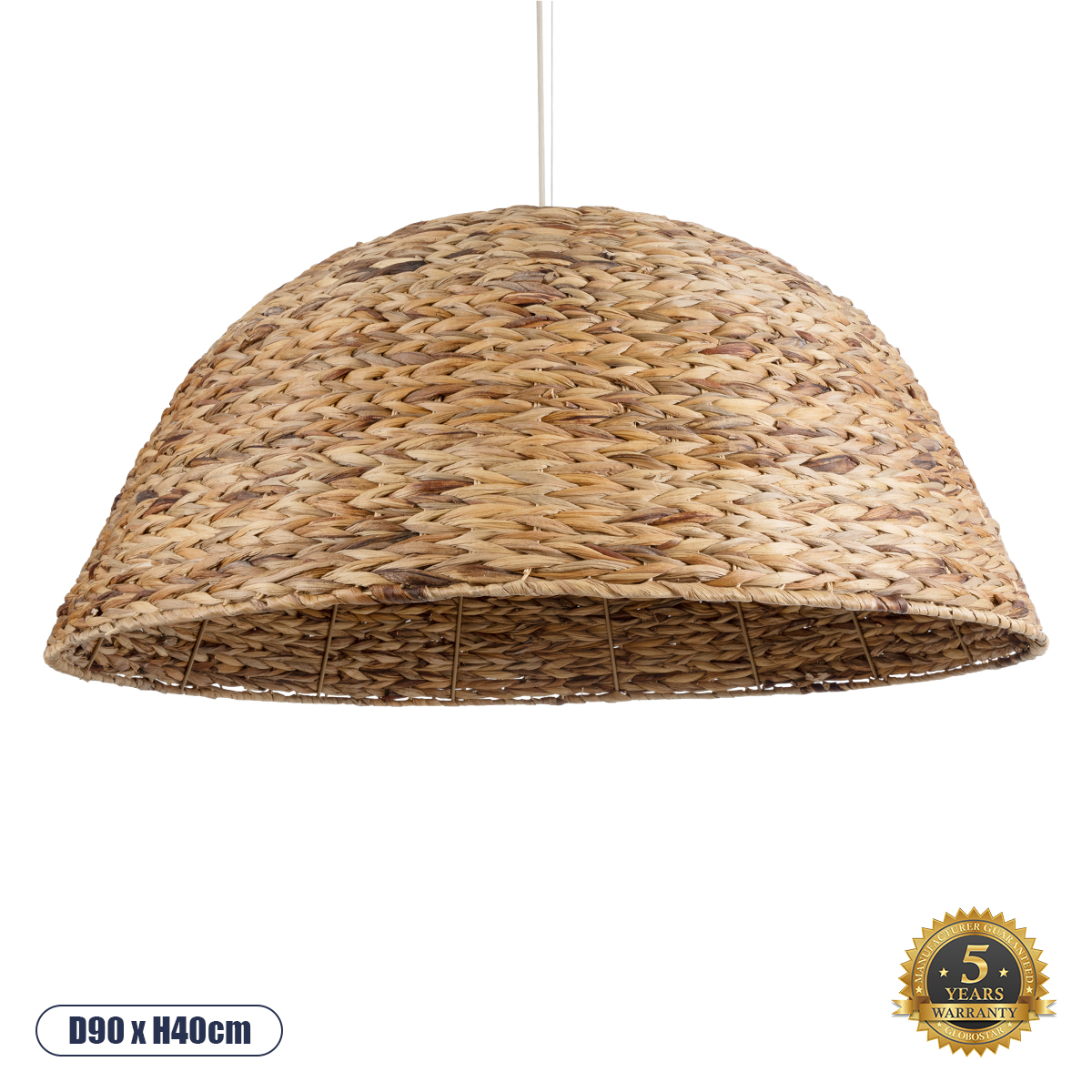 01848 GloboStar® MANGATA 01848 Boho Κρεμαστό Φωτιστικό Καμπάνα Μονόφωτο 1 x E27 IP20 Καφέ Ξύλο – Μ90 x Π90 x Υ40cm 01848 GloboStar® MANGATA 01848 Boho Κρεμαστό Φωτιστικό Καμπάνα Μονόφωτο 1 x E27 IP20 Καφέ Ξύλο – Μ90 x Π90 x Υ40cm