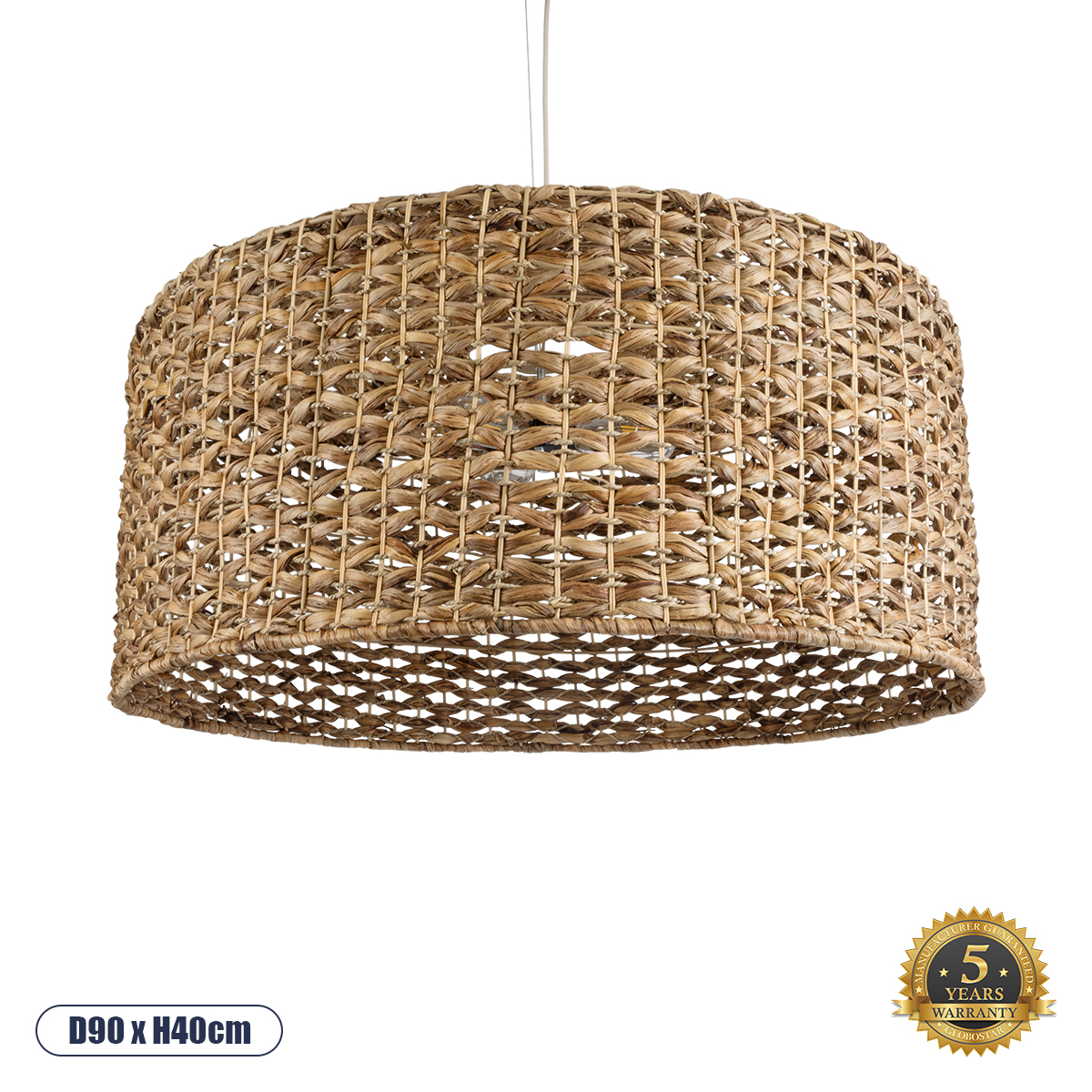 01850 GloboStar® MANGATA 01850 Boho Κρεμαστό Φωτιστικό Καμπάνα Μονόφωτο 1 x E27 IP20 Καφέ Ξύλο – Μ90 x Π90 x Υ40cm 01850 GloboStar® MANGATA 01850 Boho Κρεμαστό Φωτιστικό Καμπάνα Μονόφωτο 1 x E27 IP20 Καφέ Ξύλο – Μ90 x Π90 x Υ40cm