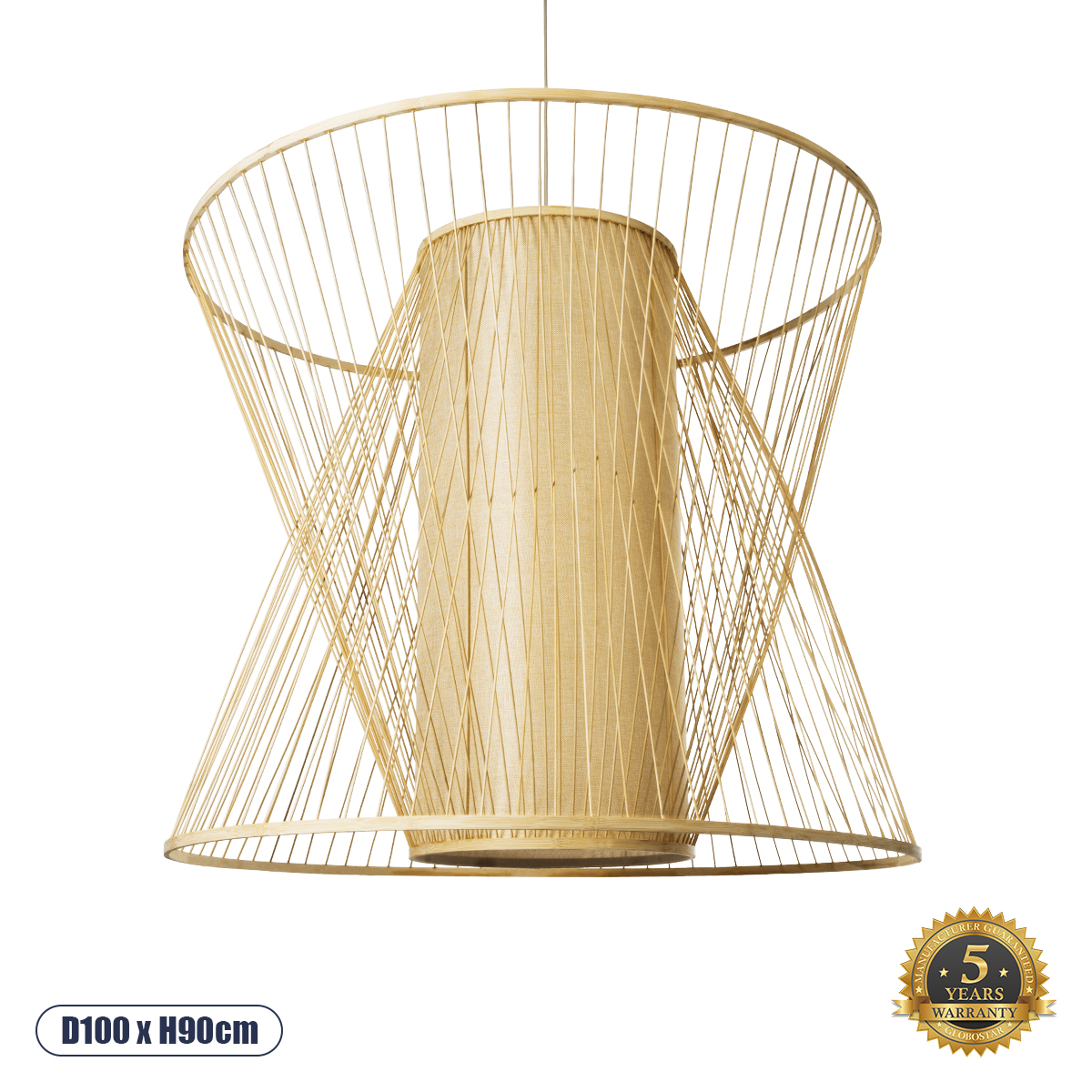 01926 GloboStar® HIBISCUS 01926 Boho Κρεμαστό Φωτιστικό Πλέγμα Μονόφωτο 1 x E27 IP20 Μπεζ Ξύλο – Μ100 x Π100 x Υ90cm 01926 GloboStar® HIBISCUS 01926 Boho Κρεμαστό Φωτιστικό Πλέγμα Μονόφωτο 1 x E27 IP20 Μπεζ Ξύλο – Μ100 x Π100 x Υ90cm