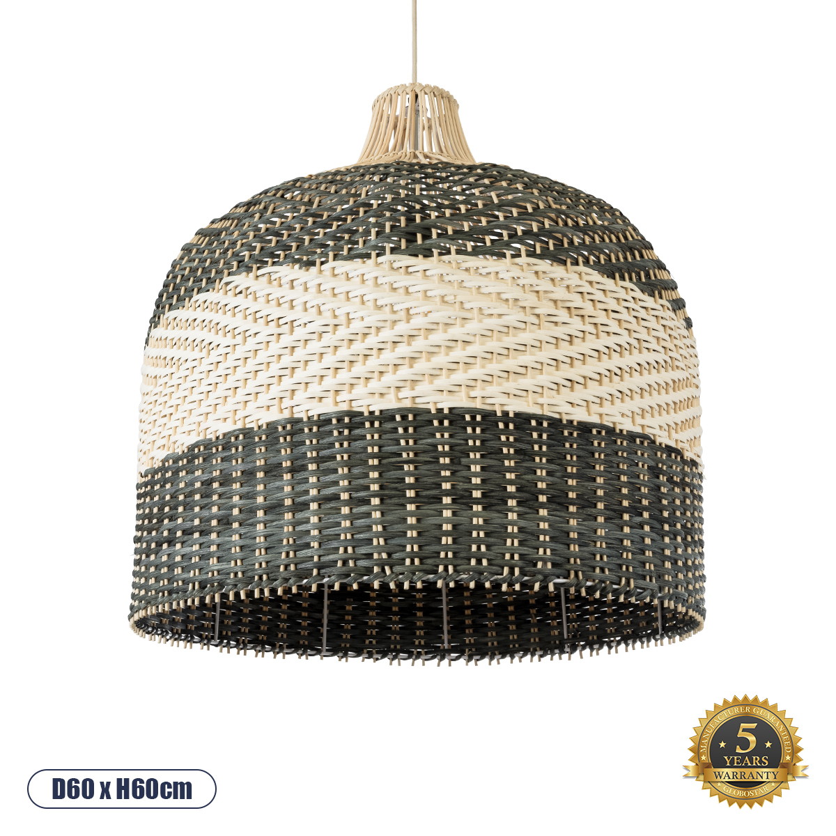 01945 GloboStar® BARBADOS 01945 Boho Κρεμαστό Φωτιστικό Καμπάνα Μονόφωτο 1 x E27 IP20 Μπεζ & Λαδί Ξύλο – Μ60 x Π60 x Υ60cm 01945 GloboStar® BARBADOS 01945 Boho Κρεμαστό Φωτιστικό Καμπάνα Μονόφωτο 1 x E27 IP20 Μπεζ & Λαδί Ξύλο – Μ60 x Π60 x Υ60cm