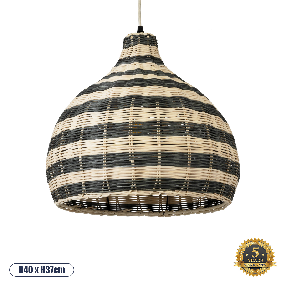 01954 GloboStar® JAMAICA 01954 Boho Κρεμαστό Φωτιστικό Καμπάνα Μονόφωτο 1 x E27 IP20 Μπεζ & Λαδί Ξύλο – Μ40 x Π40 x Υ37cm 01954 GloboStar® JAMAICA 01954 Boho Κρεμαστό Φωτιστικό Καμπάνα Μονόφωτο 1 x E27 IP20 Μπεζ & Λαδί Ξύλο – Μ40 x Π40 x Υ37cm