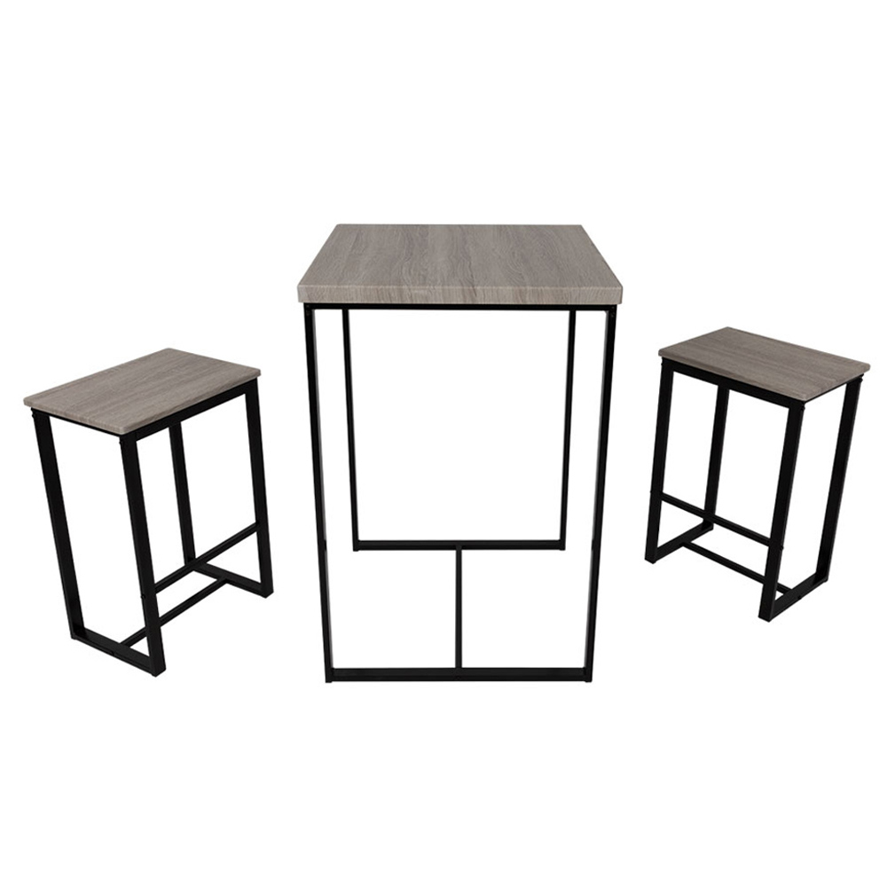 ZENITH ΤΡΑΠΕΖΑΡΙΑ SET 3ΤΕΜ SONOMA ΜΑΥΡΟ 60x60x88 02-0350 ZENITH ΤΡΑΠΕΖΑΡΙΑ SET 3ΤΕΜ SONOMA ΜΑΥΡΟ 60x60x88 02-0350