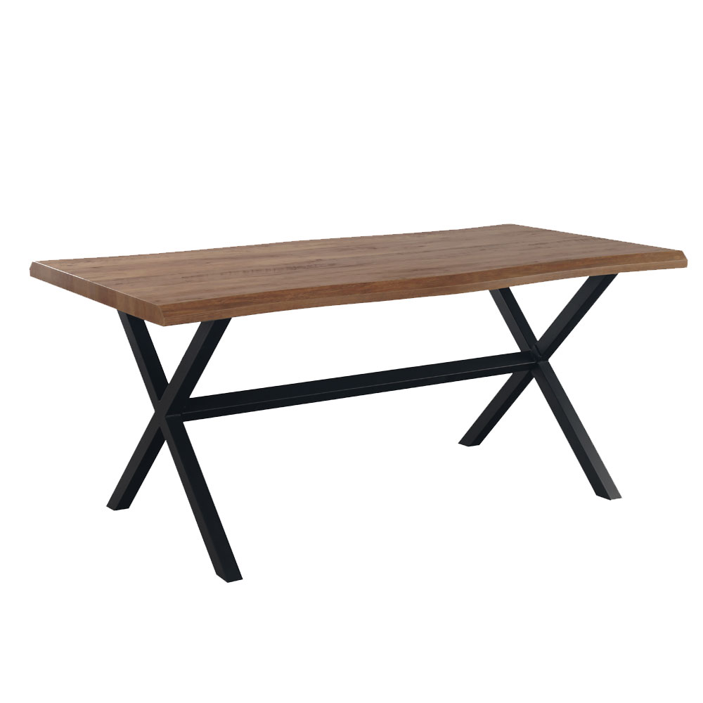 Liberta BRICK ΤΡΑΠΕΖΙ ΚΑΡΥΔΙ ΜΑΥΡΟ 180x90xH75cm 180x90xH75cm 02-0390