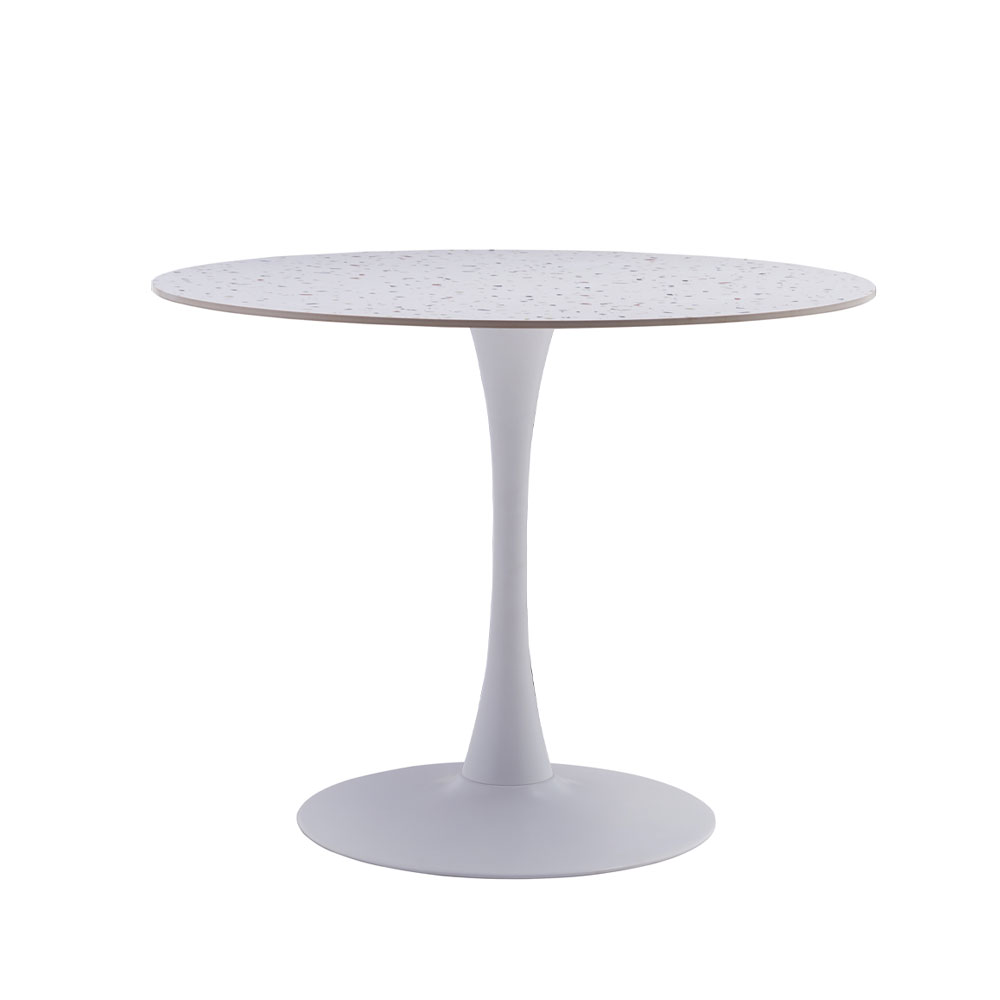 Liberta NOUGAT ΤΡΑΠΕΖΙ ΡΟΤΟΝΤΑ TERRAZZO 100x100xH75cm 100x100xH75cm 02-0650