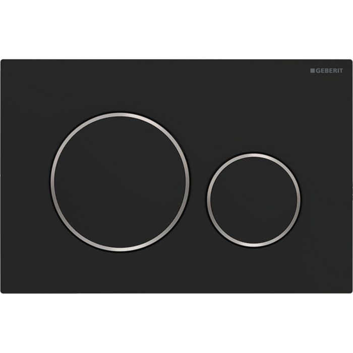 Geberit ΠΛΑΚΕΤΑ ΚΑΖΑΝΑΚΙΟΥ SIGMA20 ΜΑΥΡΗ ΜΑΤ ΔΑΚΤΥΛ. ΧΡΩΜΕ ΓΥΑΛΙΣΤ. 115.882.14.1 GEBERIT KANEL-201.115882141